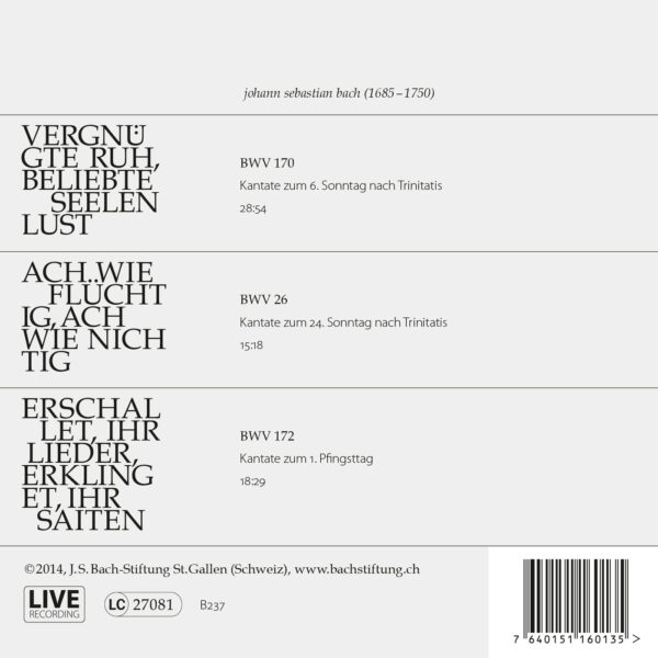Bach-Kantaten N°11-494