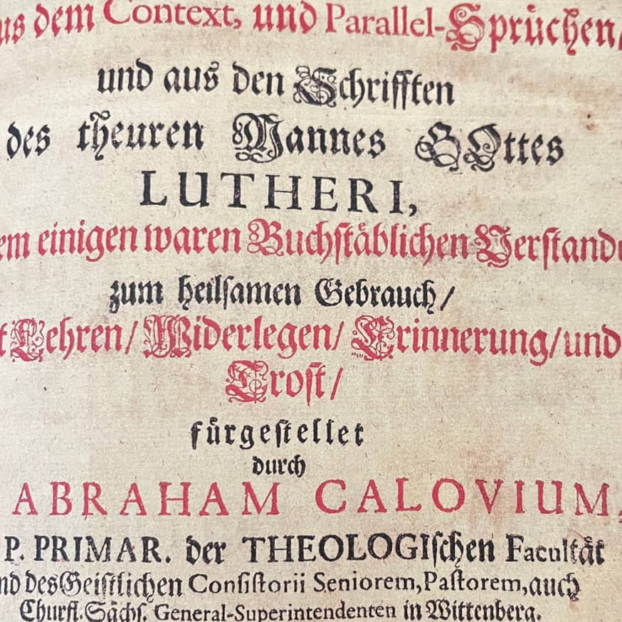 Special offer – Facsimile edition of Bach’s Calov Bible